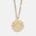 Wholesale Round 12 Zodiac Signs Full Diamond Coin 12 Zodiac Signs Necklace
