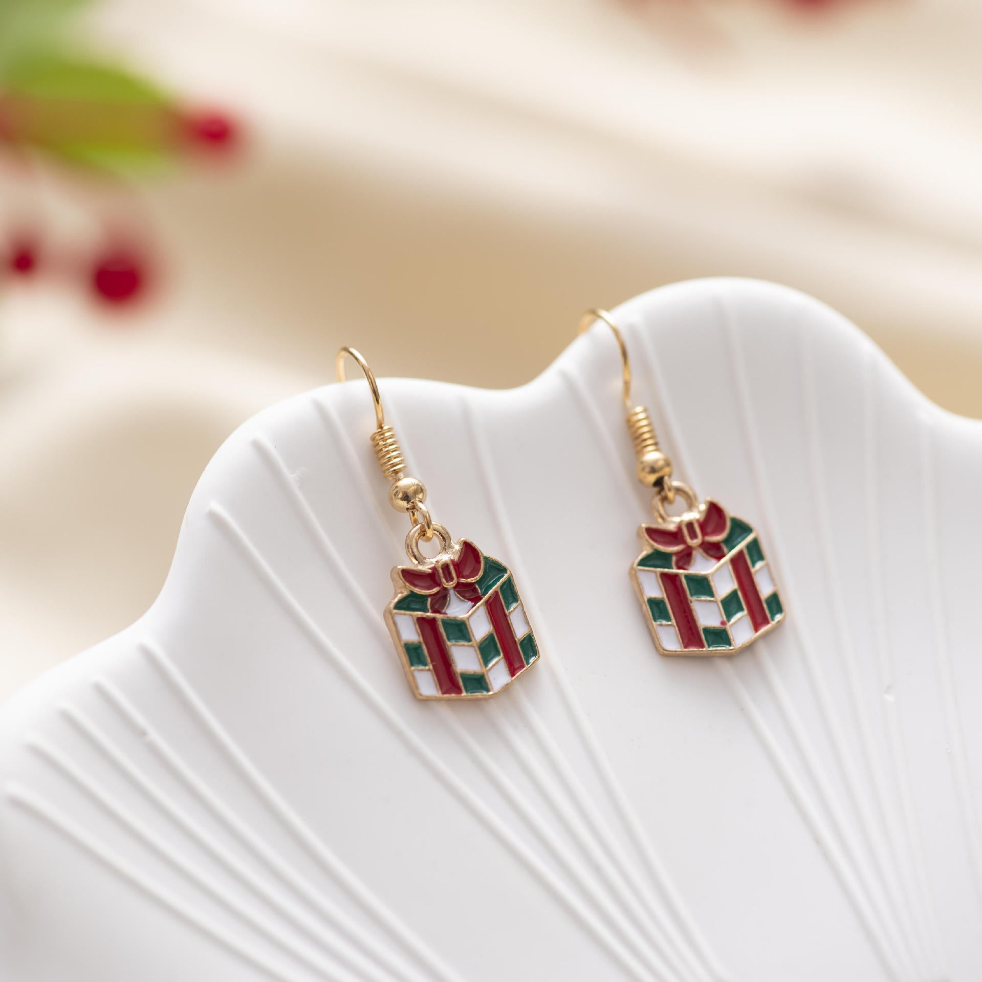 Wholesale Christmas Snowman Bell Earrings Santa Claus Earrings ACC-ES-Zhey003