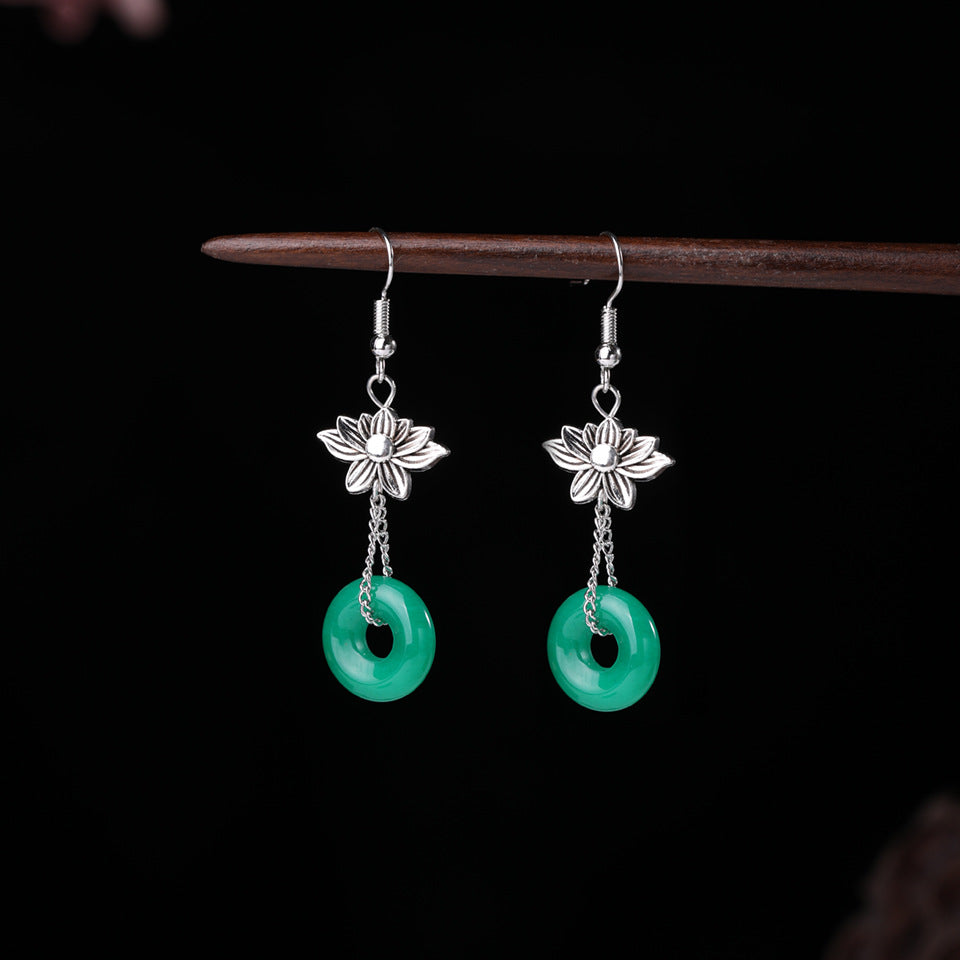 Wholesale  retro ethnic style blue turquoise earrings