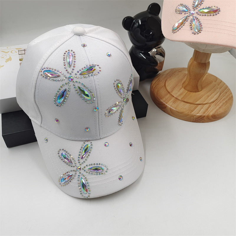 Wholesale Colored Diamond Peaked Baseball Cap ACC-HT-Daod003