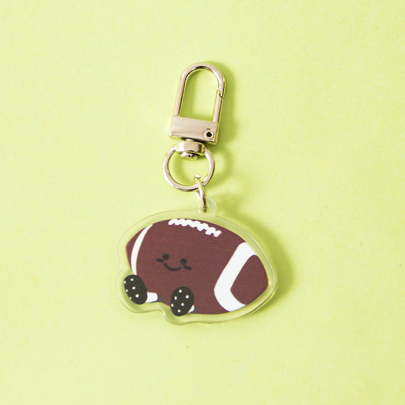 Wholesale Cartoon Sports Earphone Bag Keychain