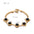 Wholesale stainless steel inlaid natural stone bracelet