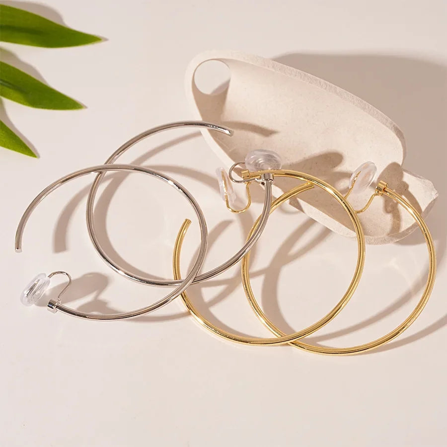 Wholesale Metallic Geometric Ring Ear Clip