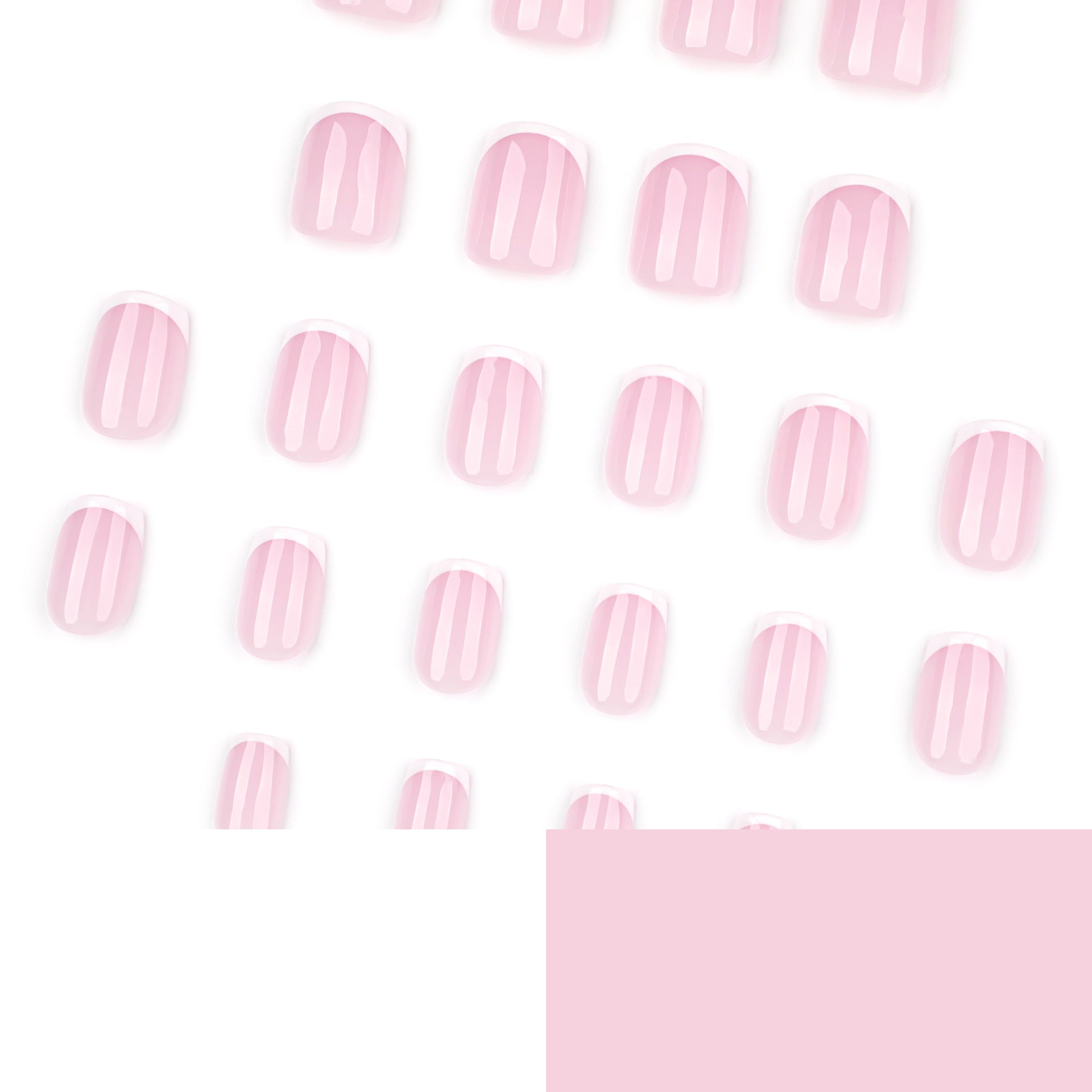 Wholesale 24 Pieces/box White with white border Nails Kits Nail Stickers