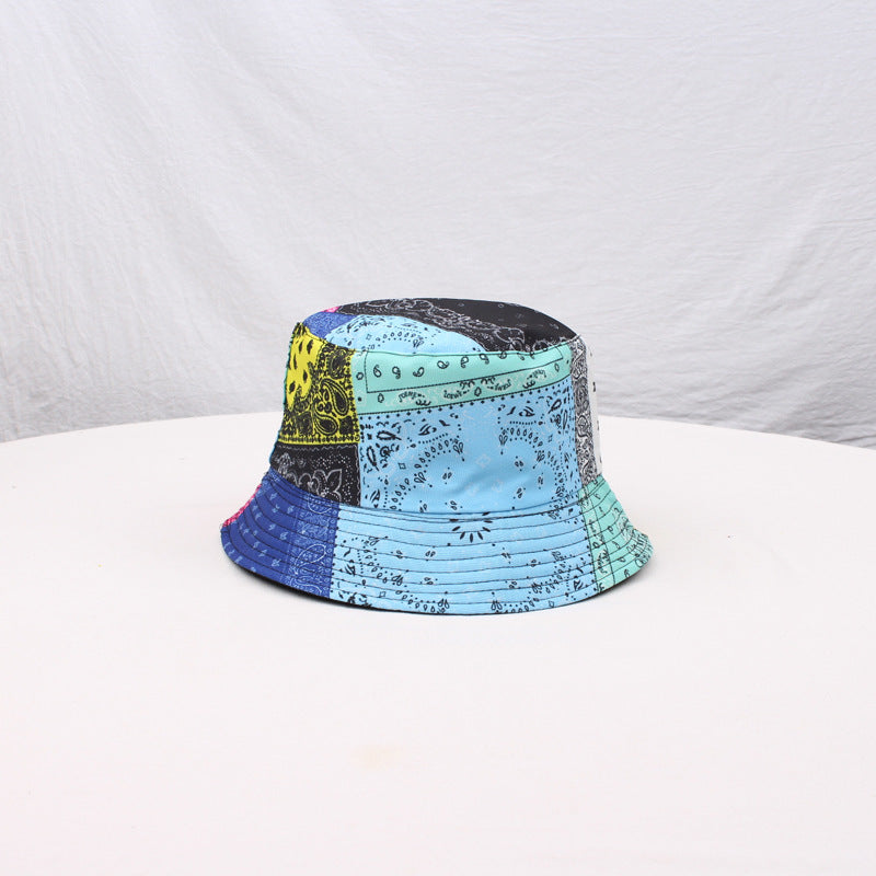 Wholesale Double-Sided Fisherman Hat Vintage Printed Basin Hat