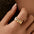 Wholesale Real Gold Plating 18K Ring Opening Personality Ring
