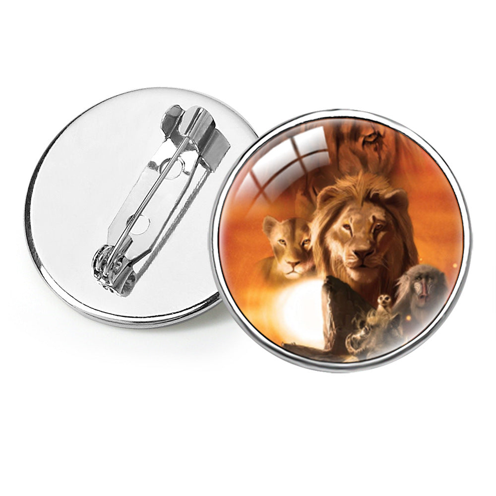 Wholesale  Animal Animation Peripheral Lion King Gem Brooch