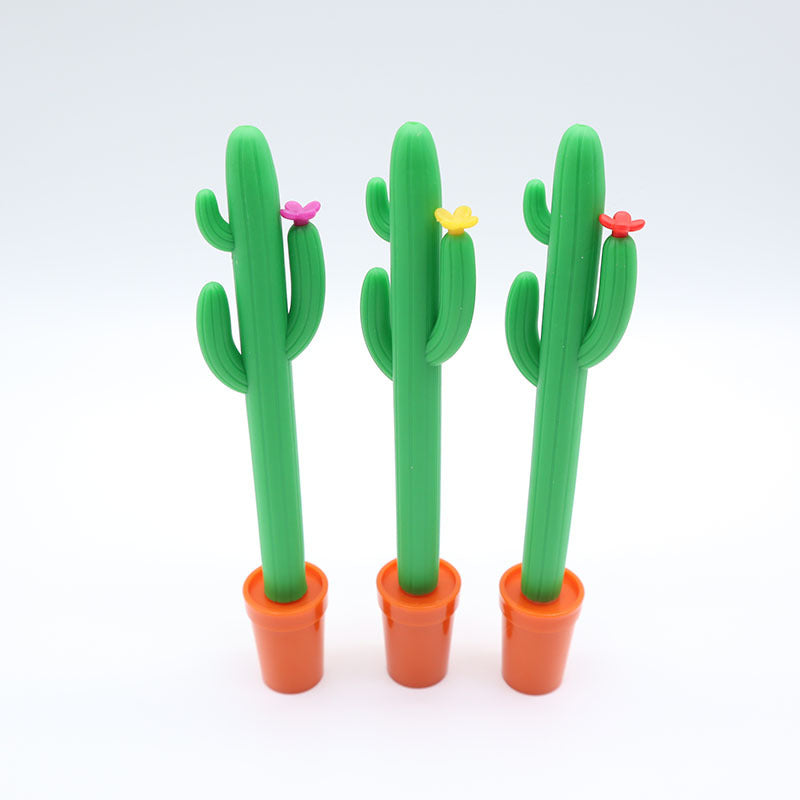 Wholesale Creative cactus stick plant shape desk pen
