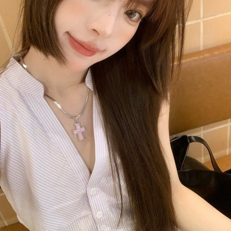 Wholesale  Cross Pendant Necklace  Clavicle Chain