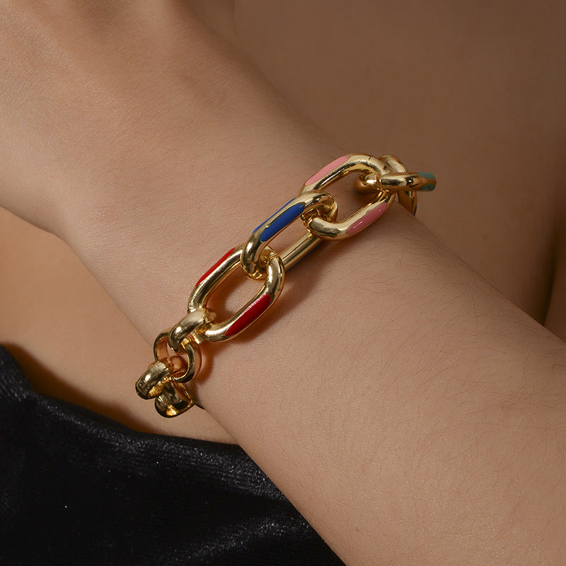 Wholesale All-Match Thick Chain Bracelet