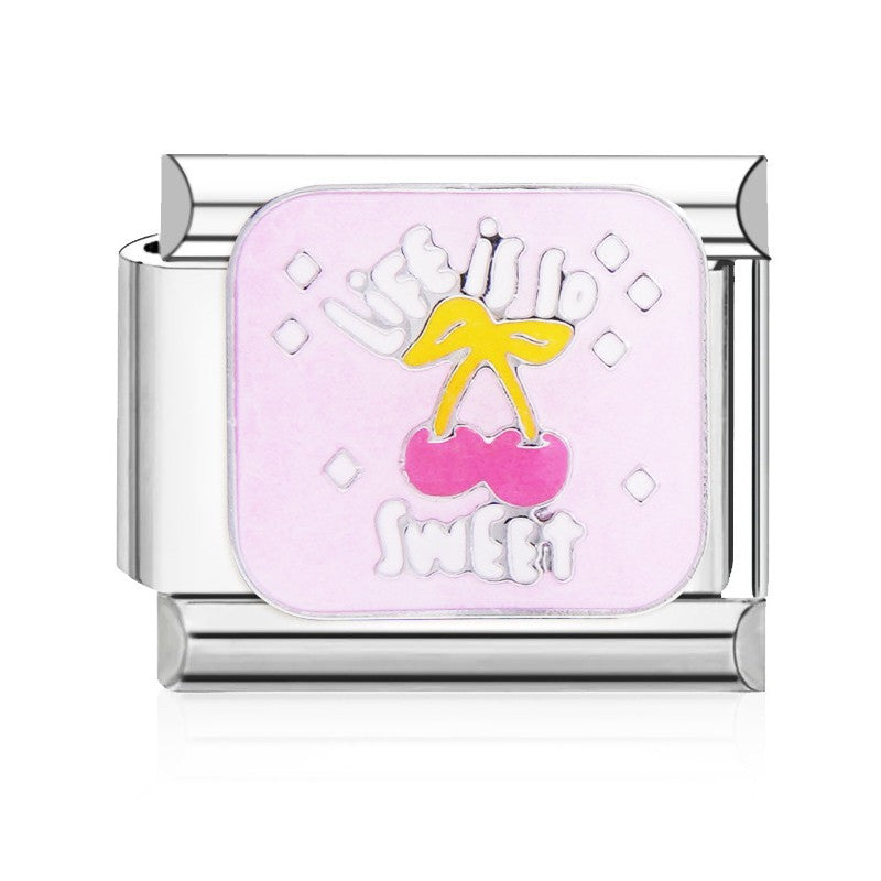 Wholesale Italian Charm Bracelet 9mm DIY Splicing Cute Creative Stainless Steel Composable Bracelet