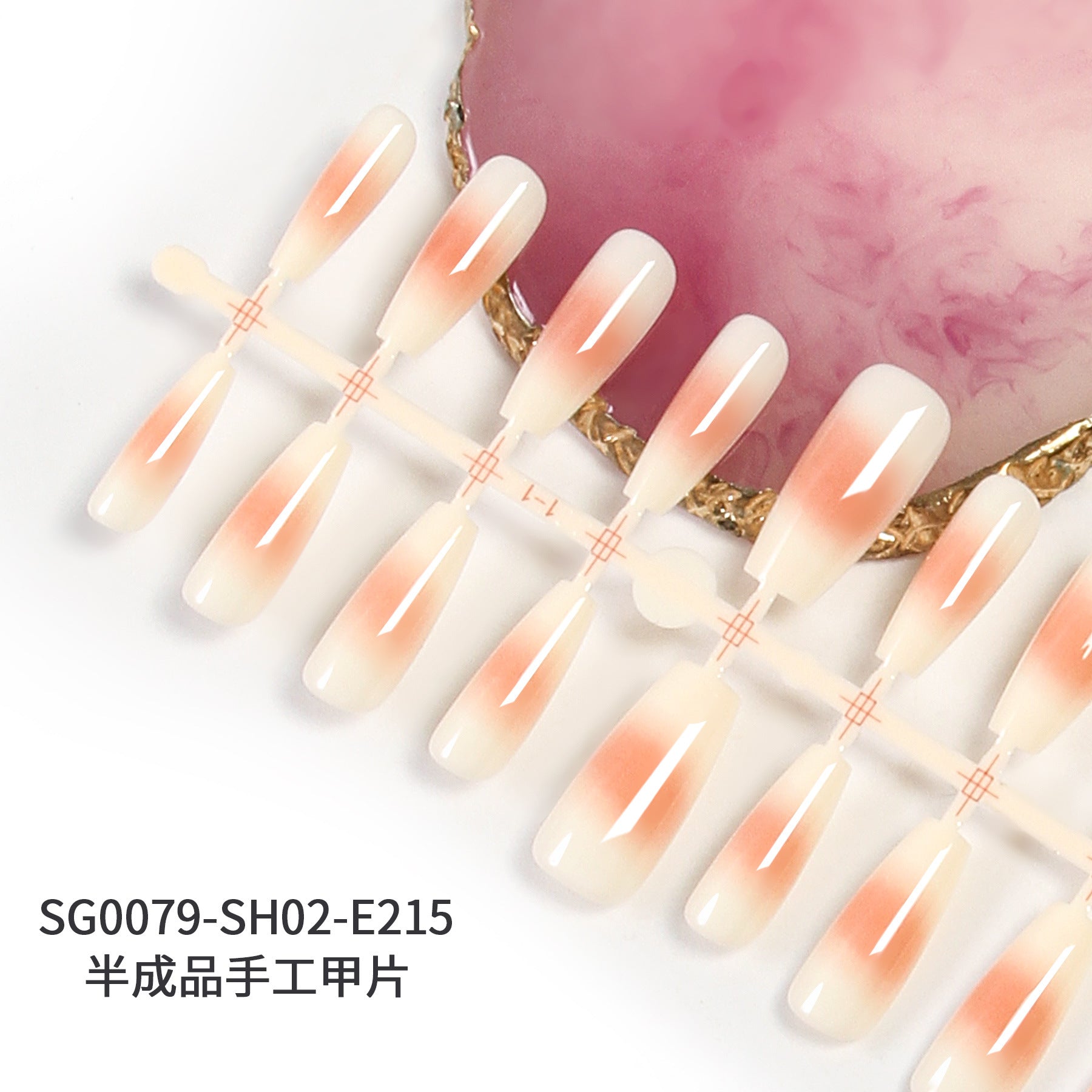 Wholesale of 5PCS Handmade Press on Nails Kits Prefabricated Nail Plates Semi-finished DIY Handmade Nail Plates ACC-NS-XKQ005