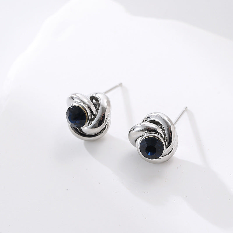 Wholesale  irregular earrings high sense pleated earrings