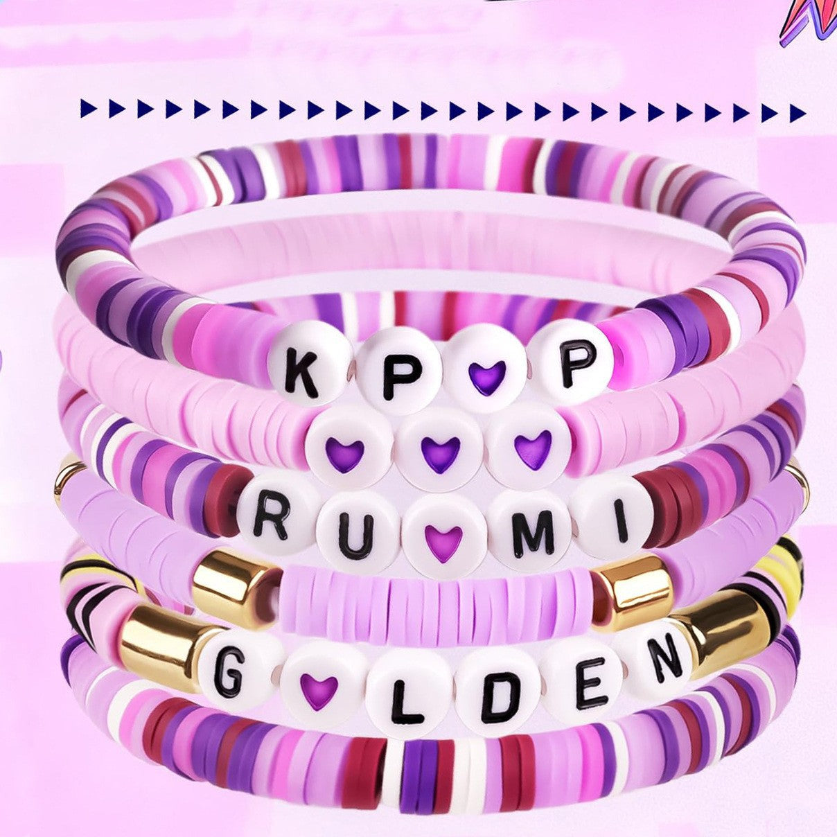 Wholesale Polymer clay K-Pop bracelet