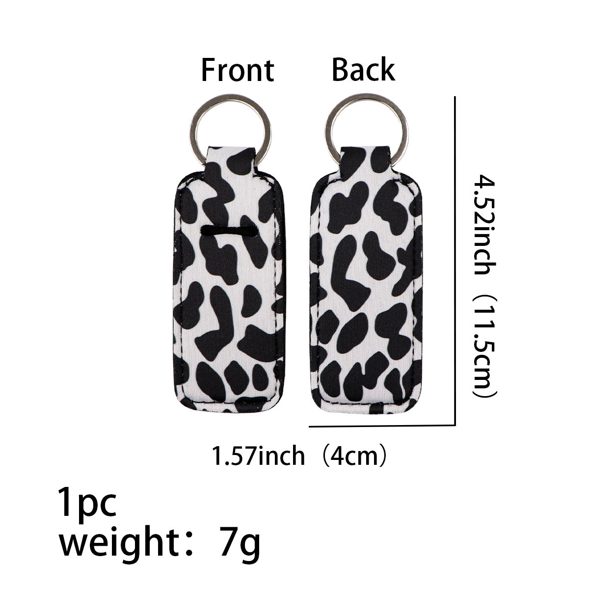 Wholesale 6pcs Leopard Lipstick Set Keychains