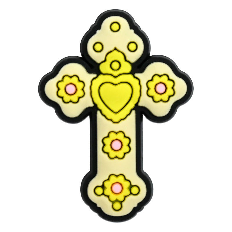 Wholesale Random 100pcs Day of the Dead  PVC Soft Rubber Shoe Buckle Decoration