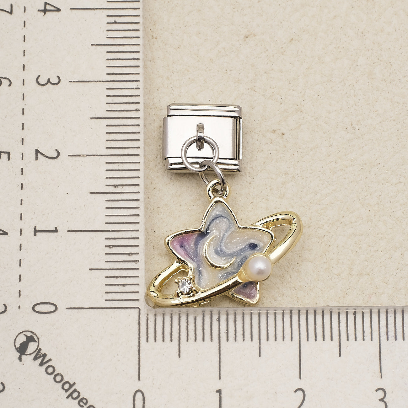 Wholesale Starry Sky Theme Detachable Modular Stainless Steel DIY Bracelet Pendant With Star Moon Planet Flower Charms Jewelry Accessory Gift