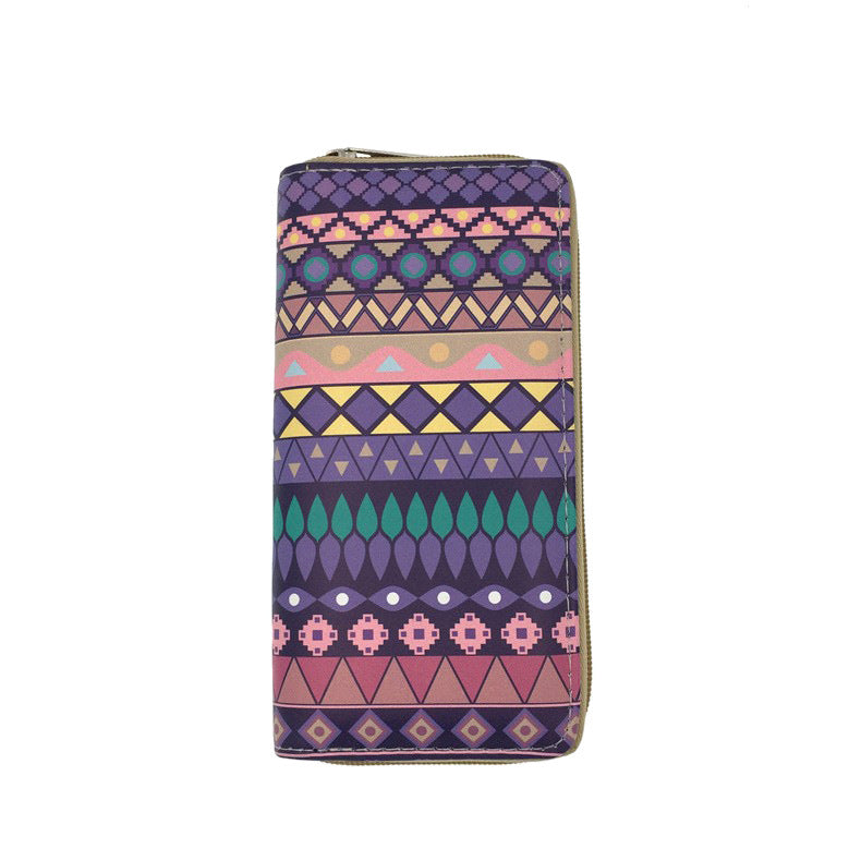 Wholesale ethnic style PU wallet