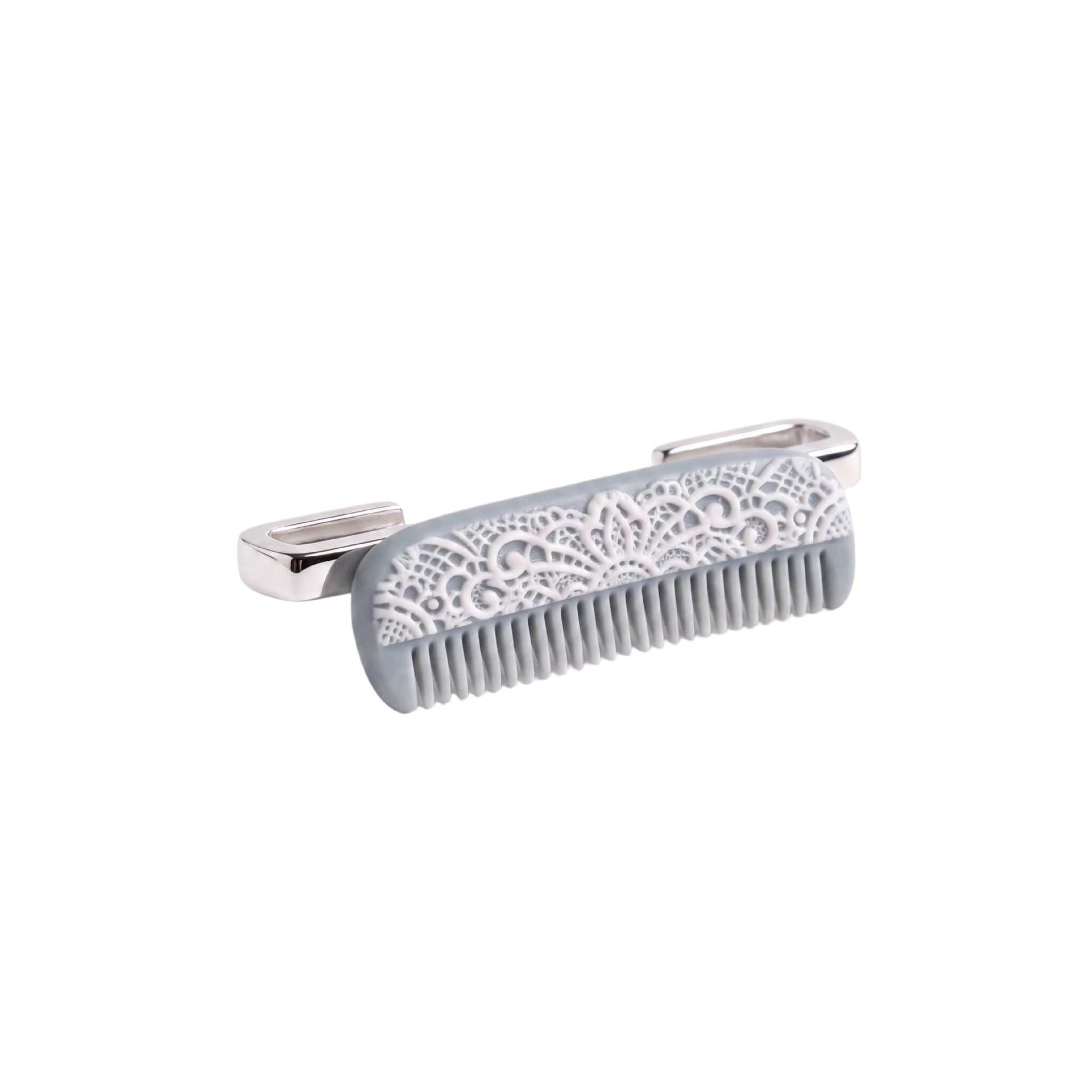 Wholesale Stainless Steel Korean Style Watch Band Charm Lace Purple Fish Design DIY Jewelry Accessory