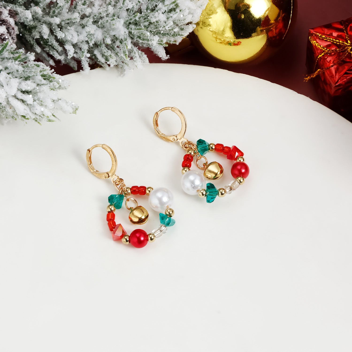 Wholesale Christmas Cartoon Moon Earrings