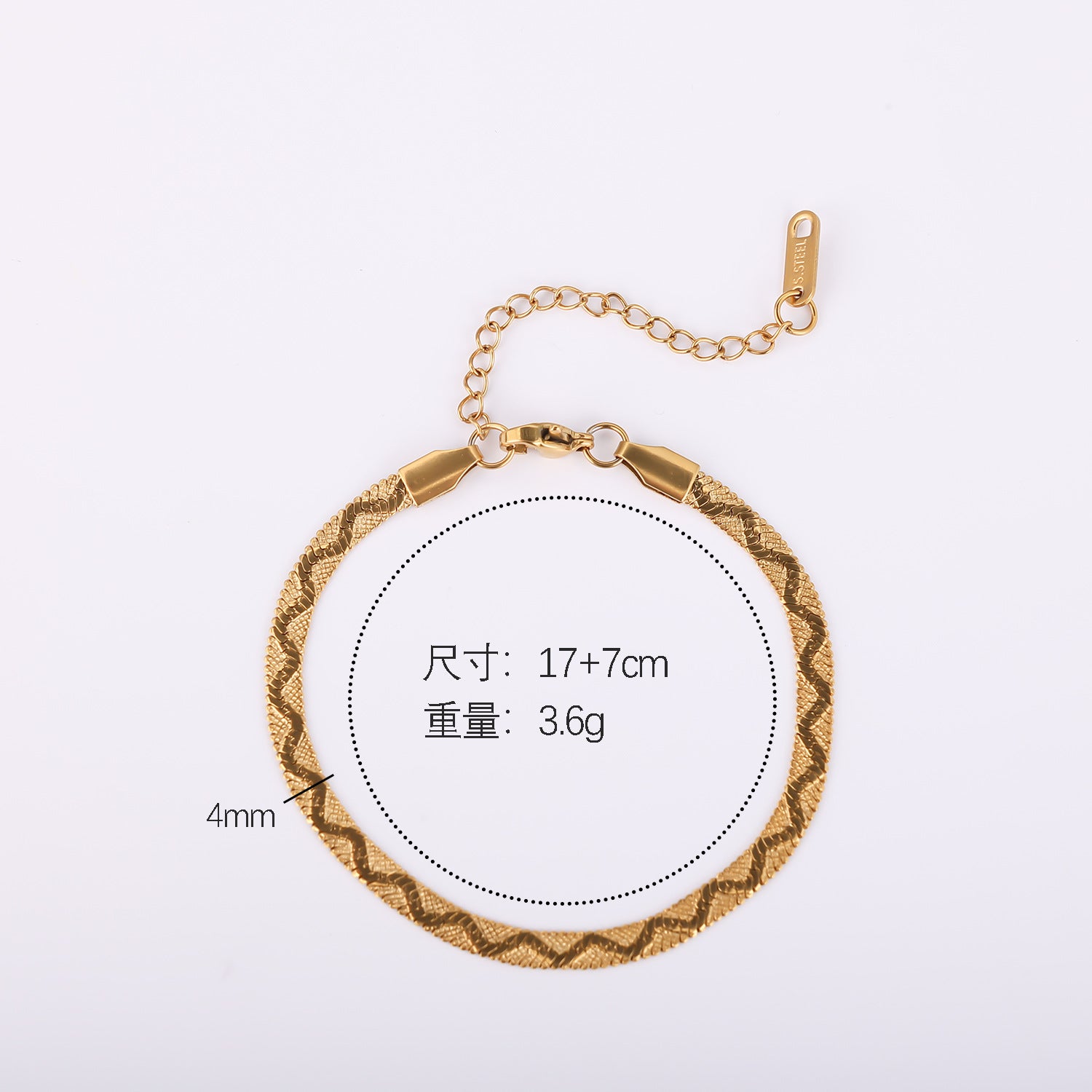 Wholesale Light Luxury Stainless Steel Cuban Chain