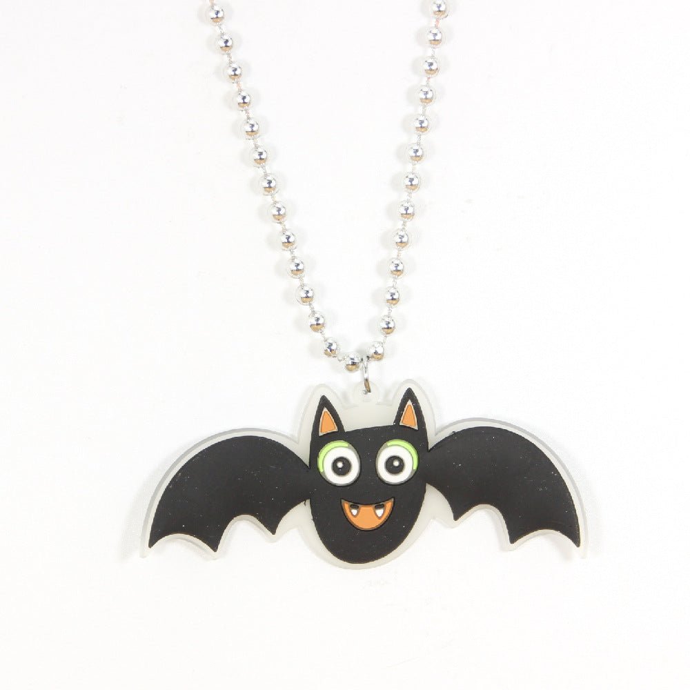 Wholesale Halloween Pumpkin Bat Necklaces ACC-NE-Shengh005