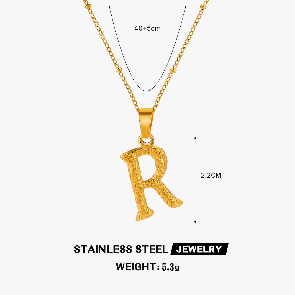 Wholesale Stainless Steel Fashion 26 Letter Necklace