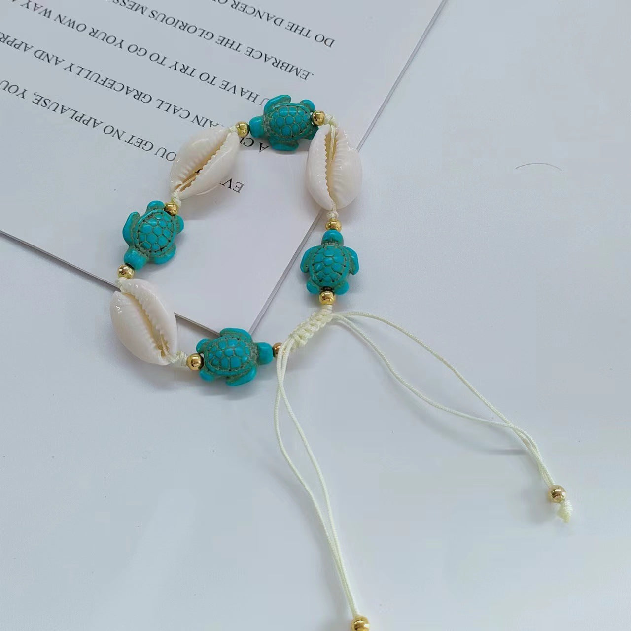 Wholesale Bohemian Shell Starfish Turtle Handmade Bracelet