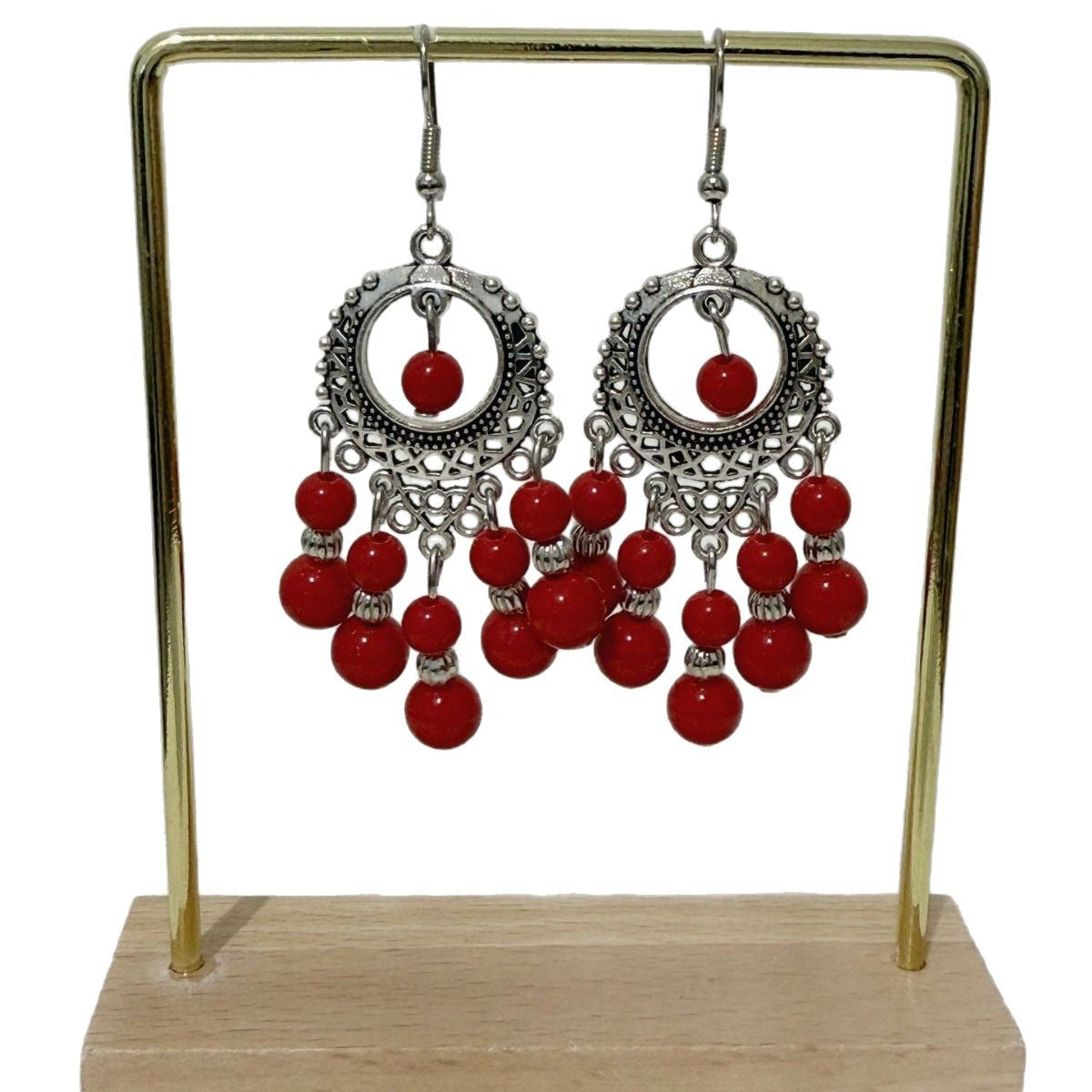 Wholesale Bohemian Tassel Turquoise Earrings