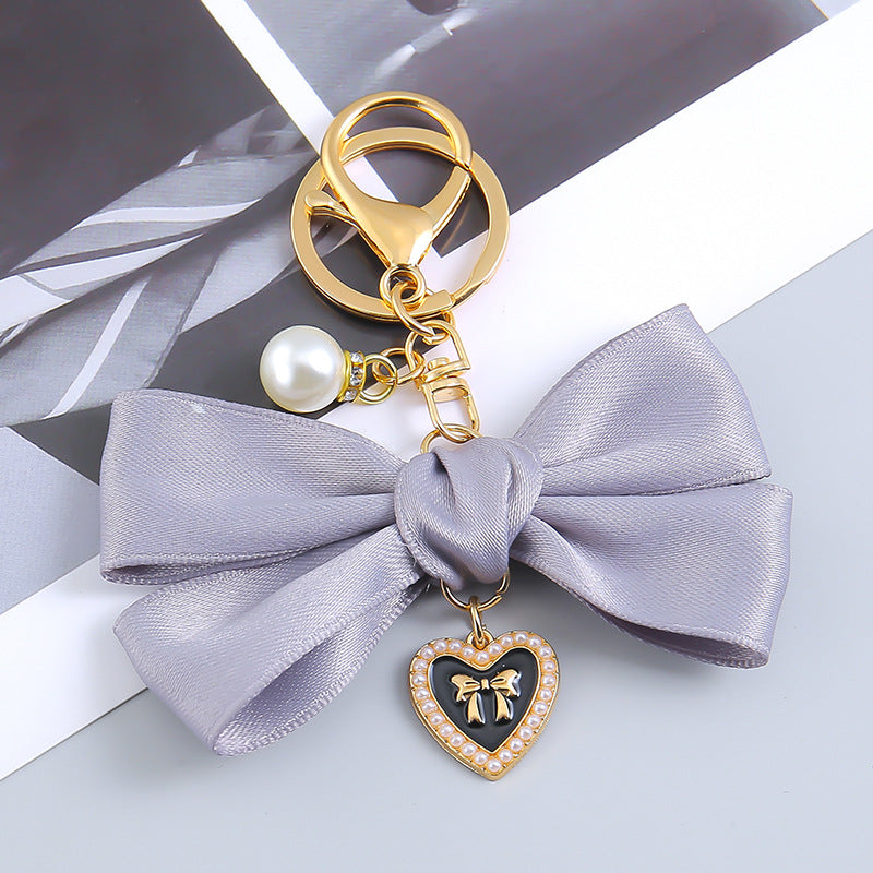 Wholesale Ribbon Bow Pendant Bag Keychain