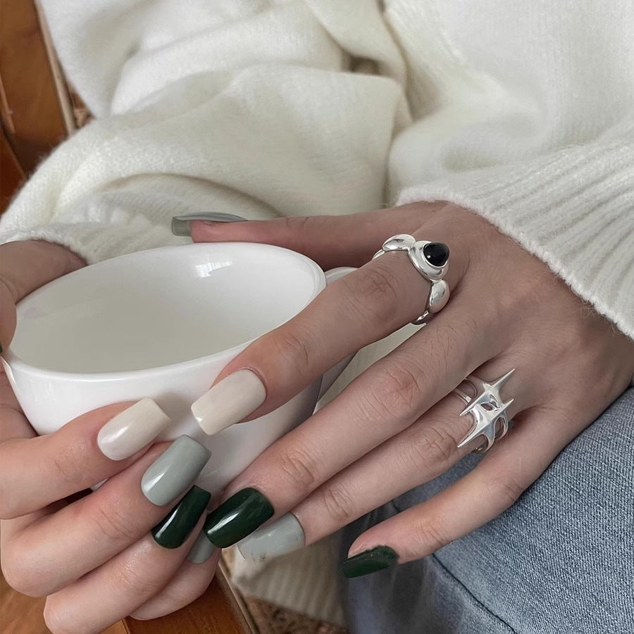 Wholesale 925 Sterling Silver Star Ring  Light Luxury  Open Ring