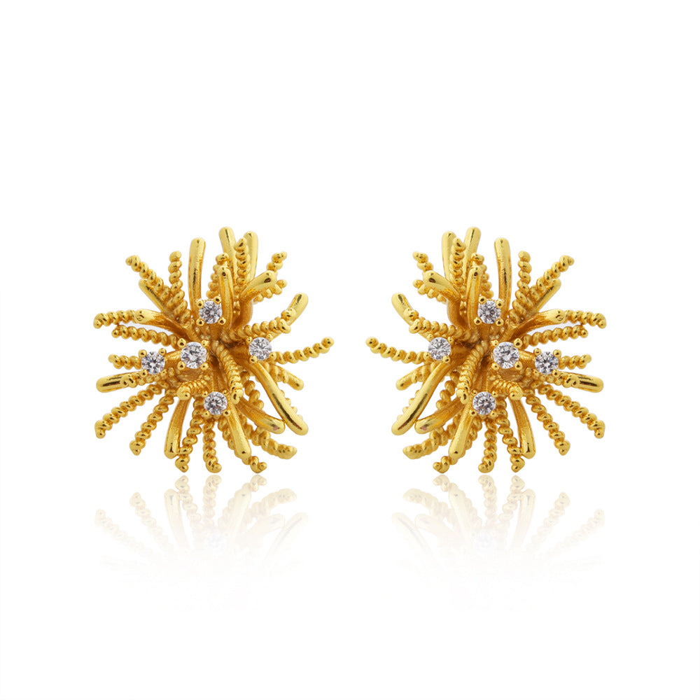 Wholesale dandelion earrings light luxury  earrings