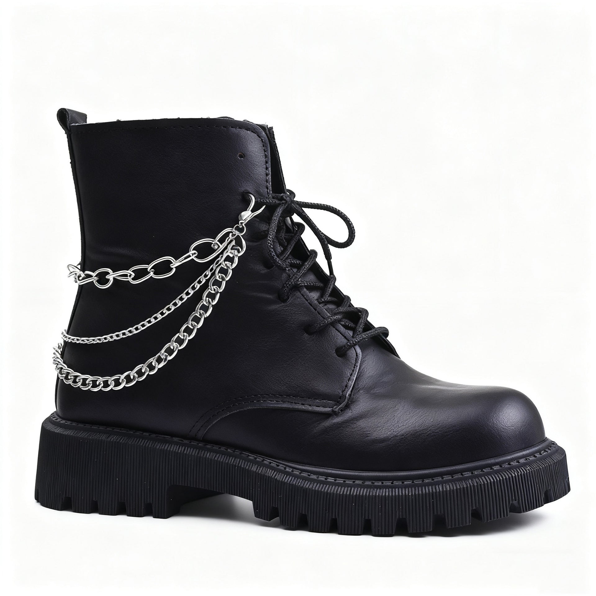 Wholesale Vintage Punk 3 Layer Chain Boot Buckle Shoe Accessory Electroplated Alloy Trendy Style For Resale