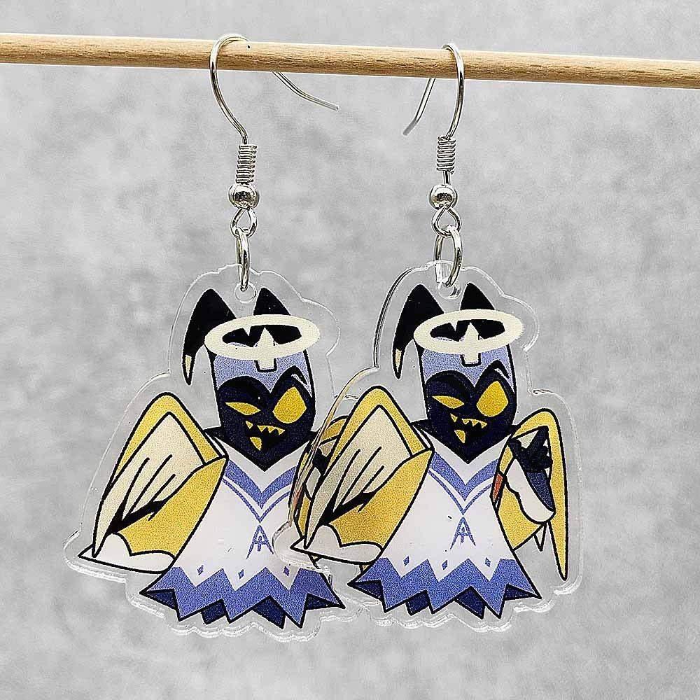 Wholesale Cartoon Alastor Acrylic Printed Earrings