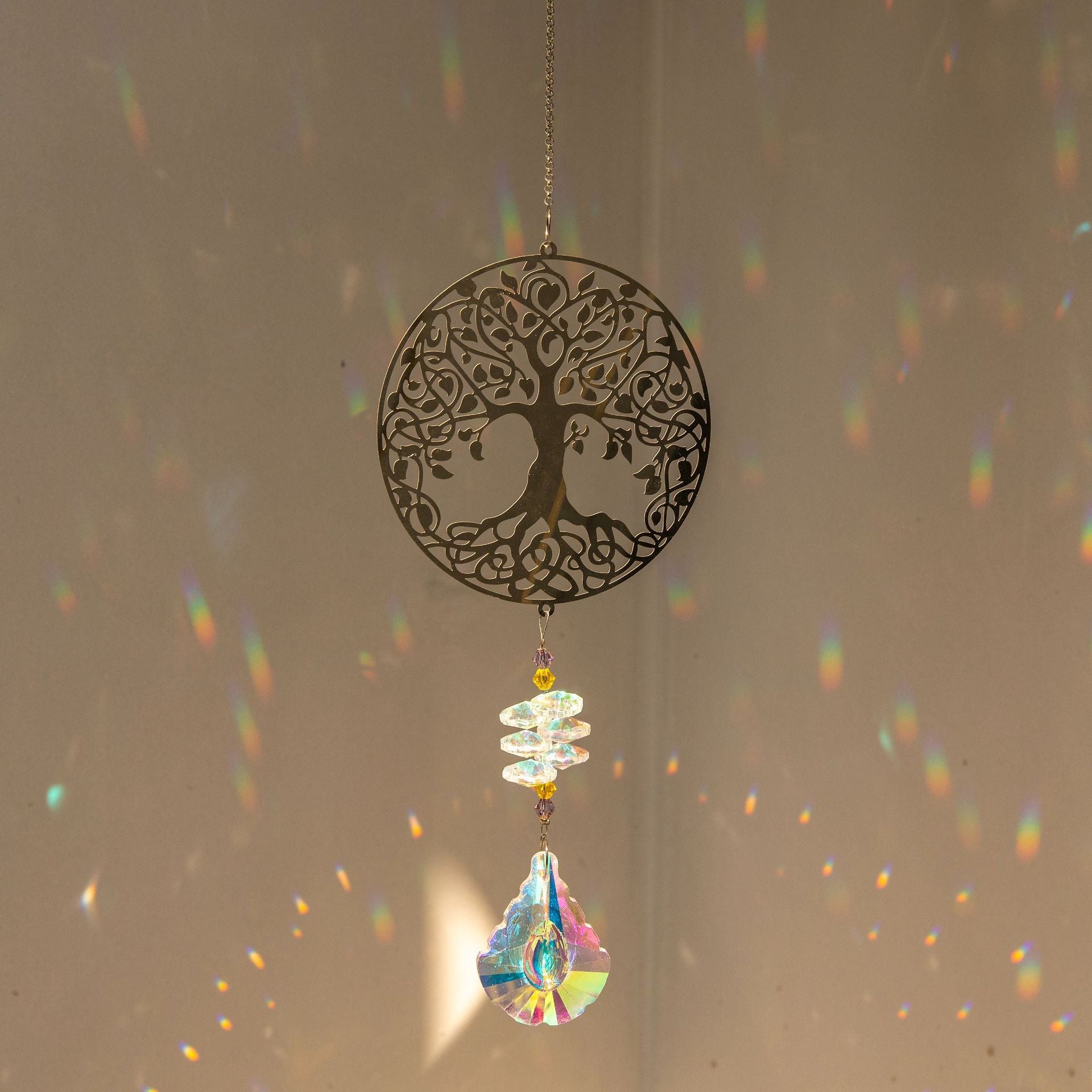 Wholesale Crystal Catcher Hanging Window Solar Prism Decoration