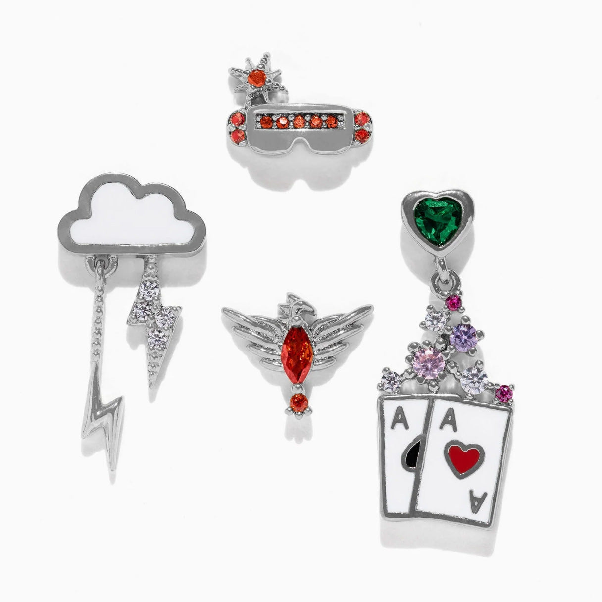 Wholesale Creative Oil Drop Inlaid Zircon Earrings ACC-ES-Xiny007