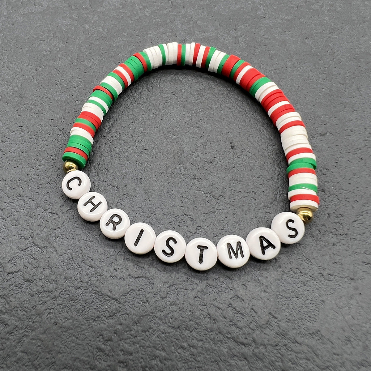 Wholesale Christmas Beaded Letter Stretch Bracelet Set ACC-BT-Nanh003