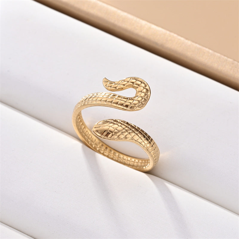 Wholesale Stainless steel oil drop simple cool style open ring