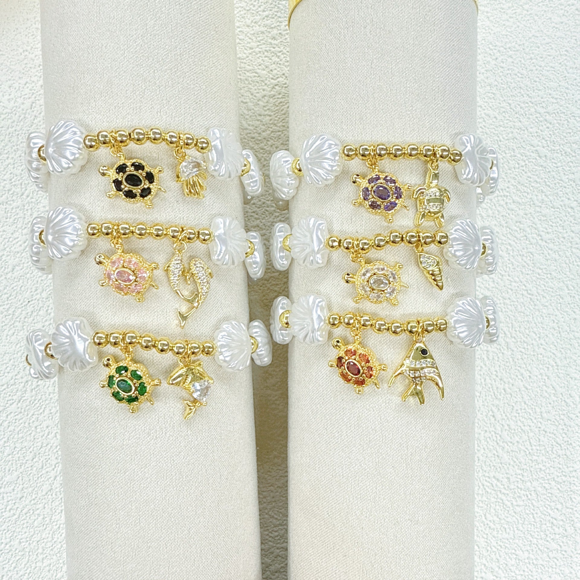 Wholesale Ocean Series Shell  Bracelet Micro-Paved Zircon Accessories