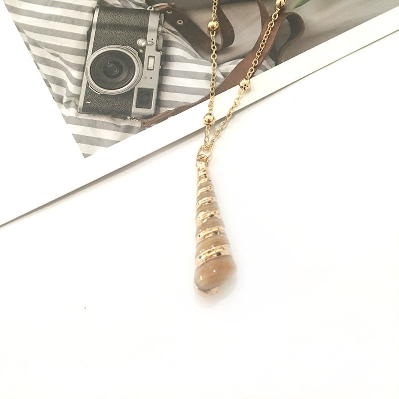 Wholesale Conch Bead Necklace Natural Shell  Beach Natural Necklace