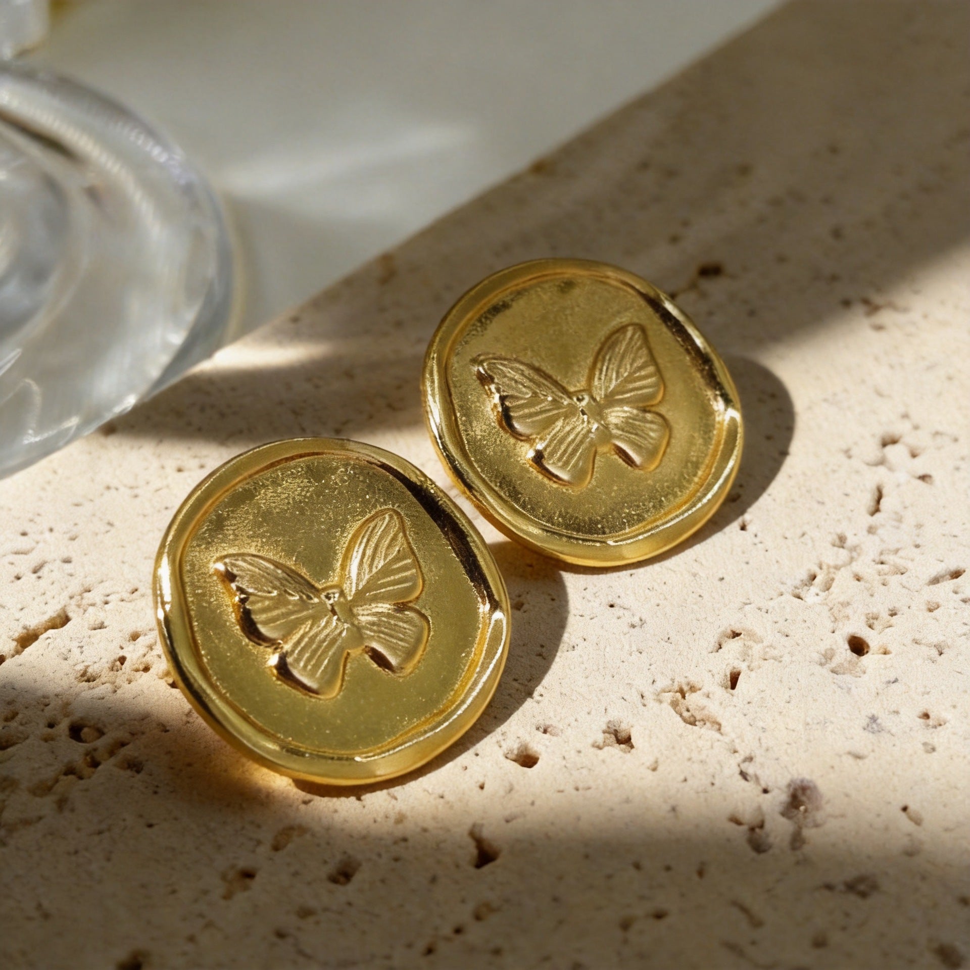 Wholesale Stainless Steel Gold Leaf Hollow Earrings for Women,  Stylish Party and Everyday Jewelry Accessory