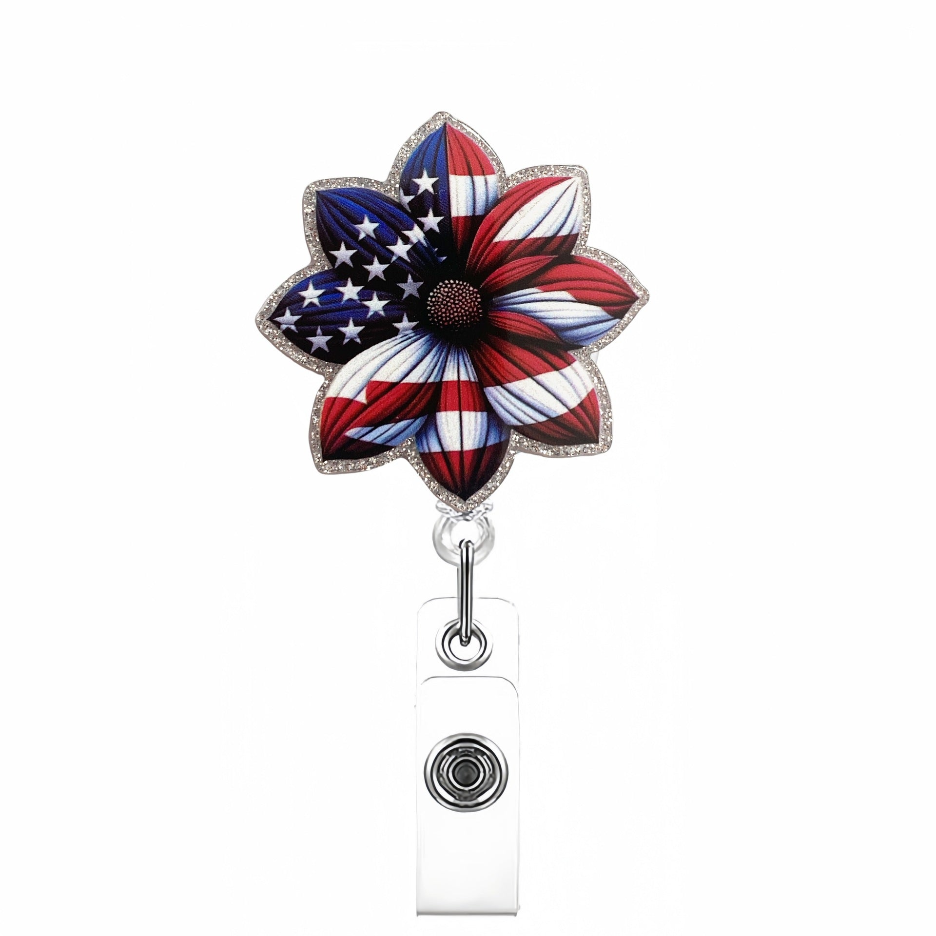 Wholesale Acrylic Badge Reel Keychain with Fun Pattern