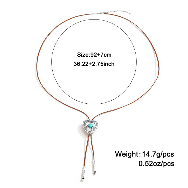 Wholesale Vintage Turquoise Cross Necklace ACC-NE-KJ007