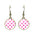 Wholesale Polka Dot Pattern Time Gemstone Earrings