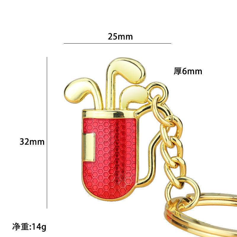 Wholesale Golf Ball Keychain 2D Key Ring Creative Keychain ACC-KC-XunXin005