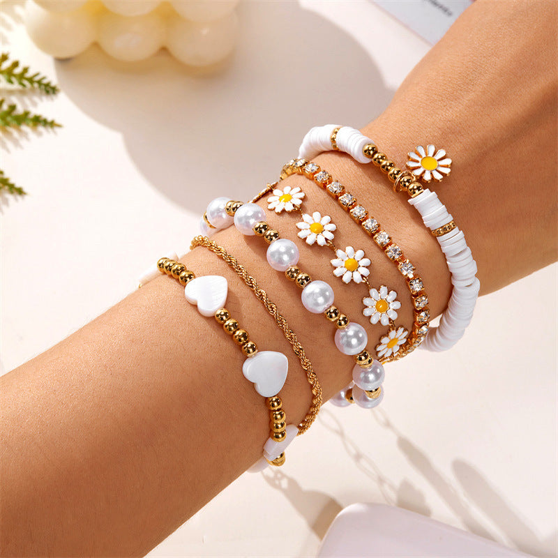 Wholesale  Flower Beaded Bracelet suit
