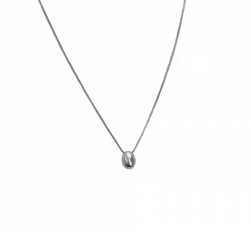 Wholesale Japanese Normcore Style Silver-Plated Necklace Chic Clavicle Chain for Boutique Resale