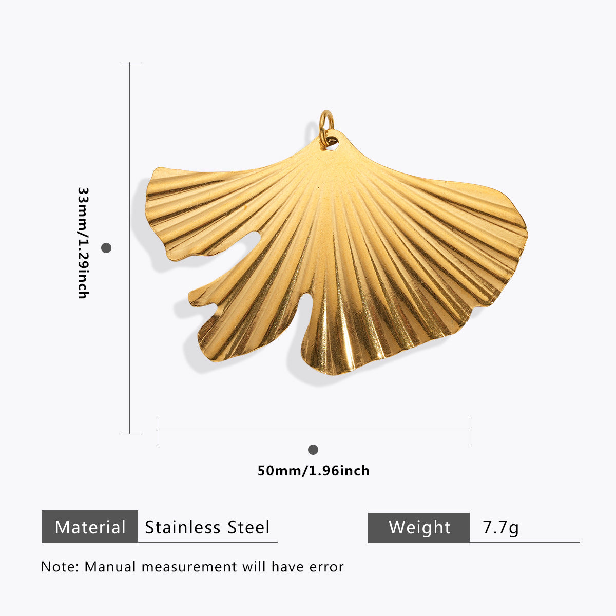 Wholesale 5pcs Stainless steel 18K vacuum plating color  flower pendant