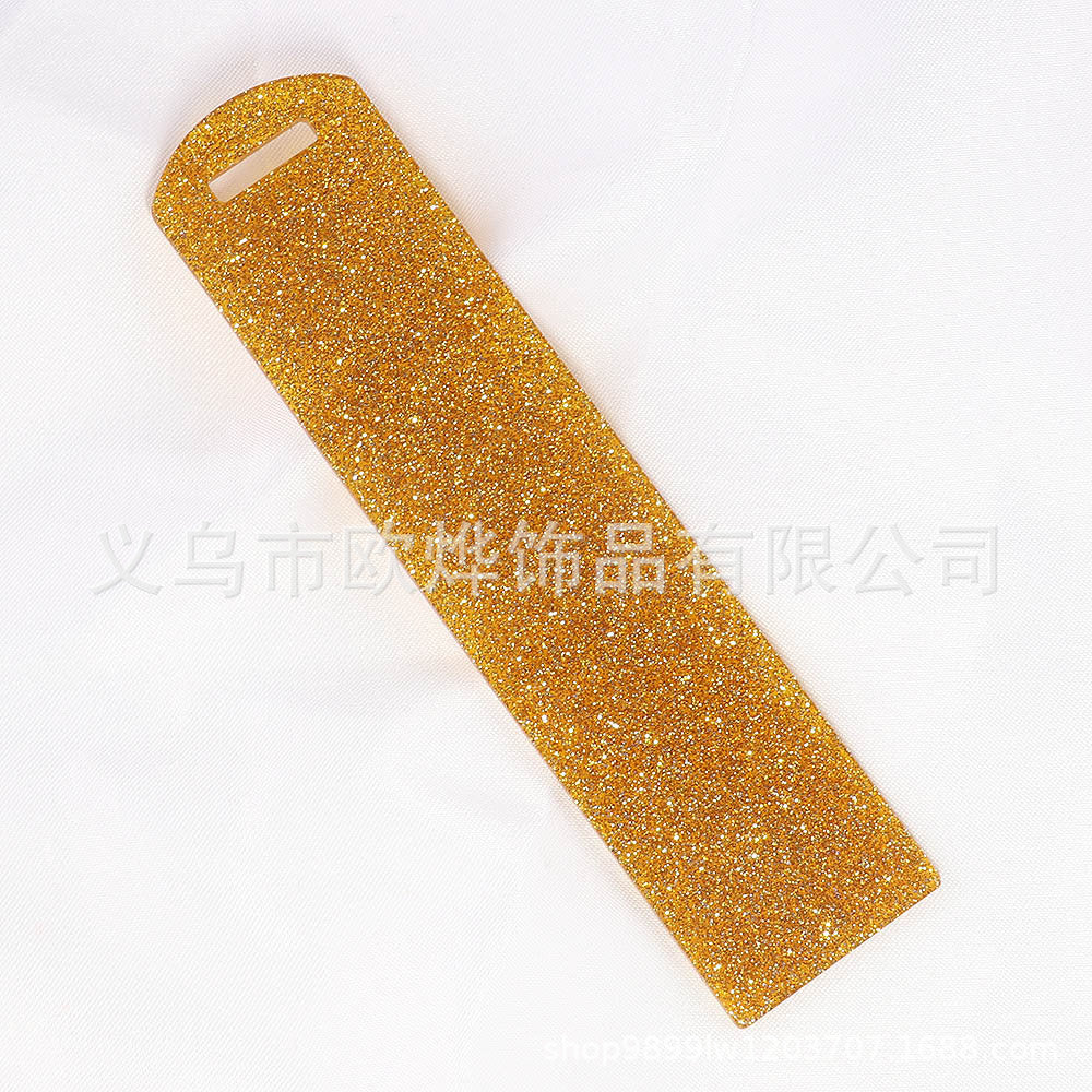 Wholesale 10PCS DIY Glitter Acrylic Bookmarks