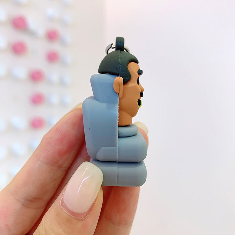 Wholesale Cartoon Cute Silicone Keychain ACC-KC-Lanb007